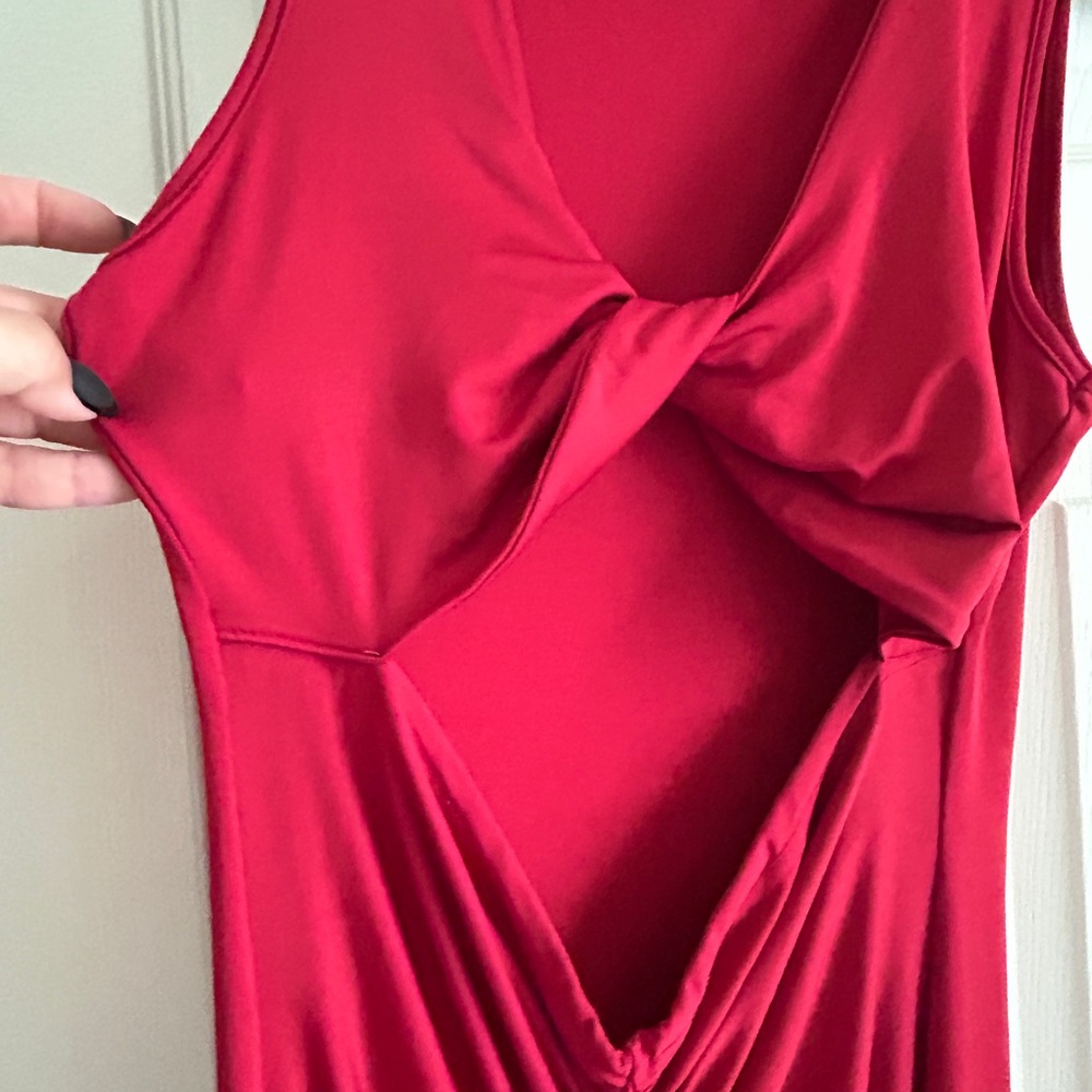 Red Sleeveless Dress